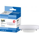 LLE-T80-15-230-65-GX53, Лампа LED T75 таблетка 15Вт 230В 6500К GX53 IEK