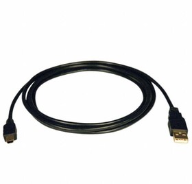 U030-003, USB Cables / IEEE 1394 Cables 3FT USB A/MINI B 5PIN CBL