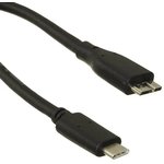 105-1092-BL-00200, Cable Assembly USB 2m USB Type C to Micro USB 3.0 Type B 24 ...