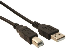 Фото 1/2 3021007-06, USB Cables / IEEE 1394 Cables A-B 26/28 AWG 6' BLK USB 2.0