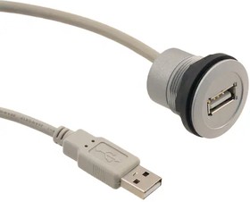 Фото 1/4 09454521921, USB Cables / IEEE 1394 Cables har-port USB 2.0 A-A PFT 1,0m cable