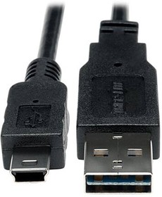 UR030-06N, USB Cables / IEEE 1394 Cables 6" RVRSBL A-M/5PIN B-M USB CBL