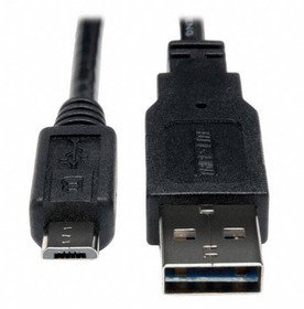 UR050-003, USB Cables / IEEE 1394 Cables 3' USB 2.0 Uni Rvr Cable Male-MicroMale