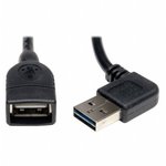 UR024-18N-RA, USB Cables / IEEE 1394 Cables 18" USB 2.0 Uni Rvr Cable Right M/F 18"