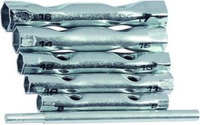 Набор торцевых ключей-трубок 8х17 мм, вороток, сталь, 6шт 43-2-706