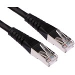 21.15.1395-30, Cat6 Male RJ45 to Male RJ45 Ethernet Cable, S/FTP, Black PVC Sheath, 15m