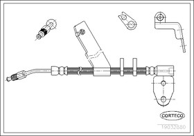 19032880, Шланг тормозной CHRYSLER: NEON 1.8 16V/2.0 16V 94-00