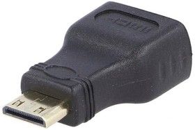Фото 1/2 AK-AD-04, Адаптер, HDMI 1.4, гнездо HDMI, вилка mini HDMI, Цвет: черный