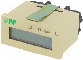 CLI-11T/230, Счетчик: электронный, LCD, импульсы, 0-999999, IP20, Отв: 45x23мм