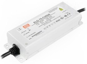 Фото 1/3 ELG-75-C350A, AC/DC LED, блок питания для светодиодного освещения