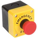 A22E-M-11B, A22E Series Twist Release Emergency Stop Push Button, Panel Mount ...