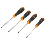 B219.004 Phillips; Slotted Screwdriver Set, 4-Piece