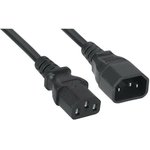 Кабель питания Filum FL-PC-C13/C14-C1-1.0-BK ПВС-АП 3x1.0 С13 - C14, 220/250В ...