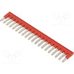 3030365, Comb bridge; ways: 20; red; Width: 6mm; UL94V-0