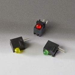Фото 1/2 H100CBC, LED Circuit Board Indicators LED Assy HE Red/Grn Single Level 3mm