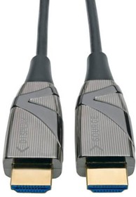 Кабель аудио-видео Tripp Lite HDMI (m) - HDMI (m) , ver 2.0, 100м, GOLD, черный [p568-100m-fbr]