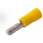 08-0531, Разъем штекерный изолированный штекер 5 мм 4-6 мм² (РШи-п 6.0-5) желтый