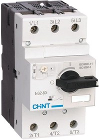 Фото 1/2 Выключатель автоматический для защиты двигателя 23-32А NS2-80 с поворотн. ручкой (R) CHINT 279721