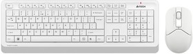 Фото 1/8 Клавиатура + мышь A4Tech Fstyler FG1012 клав:белый мышь:белый USB беспроводная Multimedia [1599042]