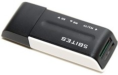 Фото 1/5 5bites Устройство ч/з карт памяти RE2-102BK USB2.0 Card reader / ALL-IN-ONE / USB PLUG / BLACK