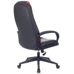 Кресло компьютерное ZOMBIE 8, экокожа, черное/красное, 1583068