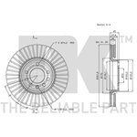 203648, Диск тормозной OPEL SIGNUM 03-, VECTRA C 02-, CHEVROLET VECTRA 01-04 ...