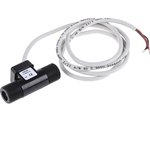 173940-C, Flow Sensor Liquid 30L/min 14bar 3% 24V G3/8" Cable Spade Terminal, 1 m IP65