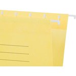 Папка подвесная Attache, А4, картон, желтый, до 200л., 5шт/уп