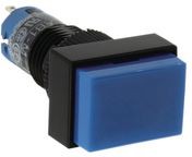 AB1H-A1S, Pushbutton Switch Latching Function 1CO Panel Mount Blue