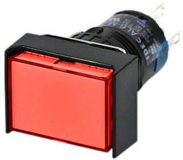 AL2H-M21PR, Illuminated Pushbutton Switch Momentary Function 2CO LED 24 VDC / 220 VAC Red None