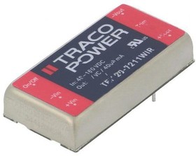 Фото 1/3 TEN 20-7211WIR, Isolated DC/DC Converters - Through Hole Product Type: DC/DC; Package Style: 2"x1"; Output Power (W): 20; Input Voltage: 43-