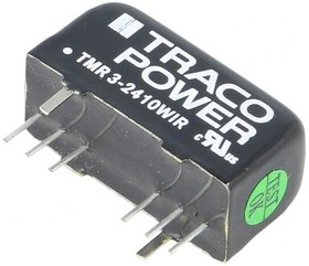 Фото 1/4 TMR 3-2410WIR, Isolated DC/DC Converters - SMD 3W 9-36Vin 3.3Vout 700mA SIP8 Iso Reg