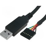 TTL-232R-3V3, USB Cables / IEEE 1394 Cables USB Embedded Serial Conv 3V3 0.1" Hdr