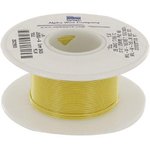 1852 YL005, Hook-up Wire 28AWG 7/36 PVC 100ft SPOOL YELLOW