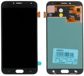 (J400F) дисплей в сборе с тачскрином (модуль) для Samsung Galaxy J4 (SM-J400F) (2018), черный OLED