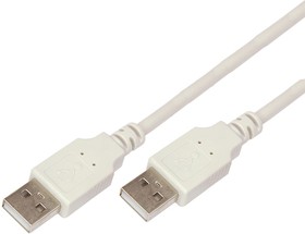 Фото 1/2 18-1146, Кабель шт. USB-A - шт. USB-A, 2,4А, 3м, ПВХ, серый