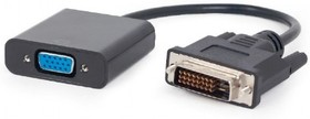 Фото 1/2 Bion Переходник с кабелем DVI-D-VGA Digital, 25M/15F, длина кабеля 15см [BXP-A-DVID-VGAF-01]