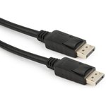 Bion Кабель DisplayPort v1.2, 20M/20M, 3840x2160, экран, 1,8м, черный [BXP-CC-DP-018]