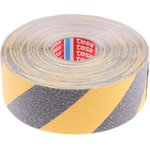 60951-00000-00, Black/Yellow PVC 15m Anti-slip Hazard Tape, 0.81mm Thickness