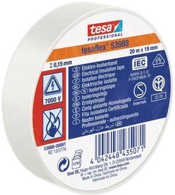 53988-00061-00, Soft PVC Insulation Tape 19mm x 20m White