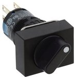 AS6H-3Y2P, Rotary Switch, Poles %3D 2, Positions %3D 3, 45°, Panel Mount