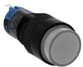 AL1M-A11W, Illuminated Pushbutton Switch Latching Function 1CO LED 24 VDC / 220 VAC White None