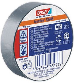 53988-00047-00, Soft PVC Insulation Tape 19mm x 25m Grey