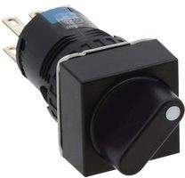AS6Q-3Y2P, Rotary Switch, Poles %3D 2, Positions %3D 3, 45°, Panel Mount