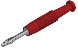 MSTF 2 RT, Banana Plug ø2mm Soldering Red 6A Nickel-Plated