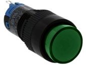 AL2M-A21PG, Illuminated Pushbutton Switch Latching Function 2CO LED 24 VDC / 220 VAC Green None