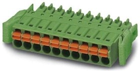 Фото 1/3 1952034, Pluggable Terminal Blocks 3 Pos 3.5mm pitch Plug 24-16AWG Spring