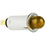 32R-2213, Panel Mount Indicator Lamps Round PMI .5in. Neon 125V Amber