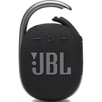 Колонка порт. JBL Clip 4 черный 5W 1.0 BT 15м 500mAh (JBLCLIP4BLK)