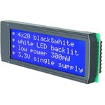 EA DIP205B-4NLW, LCD Graphic Display Modules & Accessories 4x20 DIP Character ...